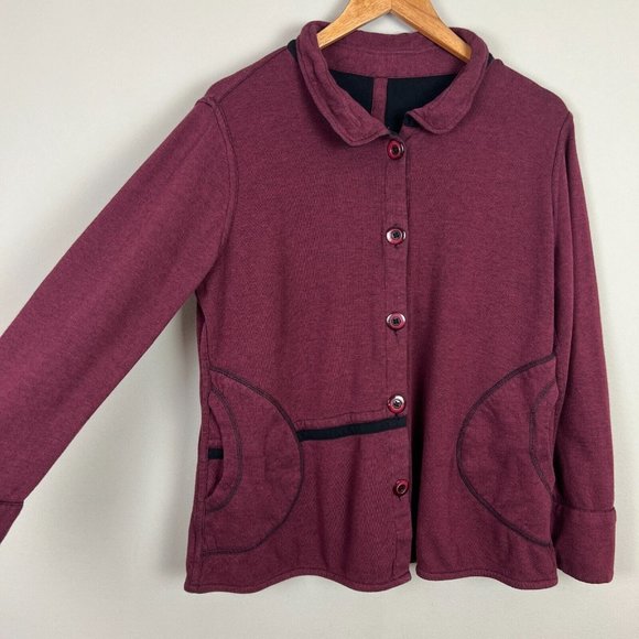 Parsley & Sage Sweater Womens Large Reversible Button Up Cardigan Casual Knit L - Picture 15 of 15